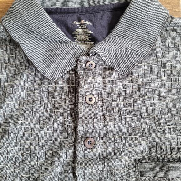 Men's XL David Taylor Blue Golf Polo Collared Short Sleeve Cinched Waist - Picture 7 of 9